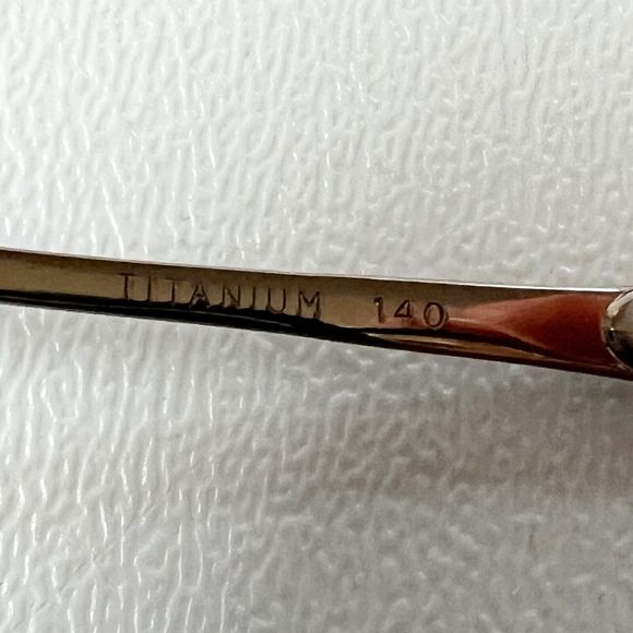 Seiko T141 Titanium Eyeglasses Sunglasses Frame Oval Full Rim 51-18-140 Japan - Picture 10 of 16